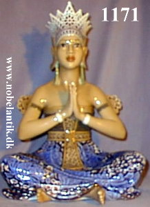 Javanesisk Prinsesse, - H. 34.5 cm. - 14500.-