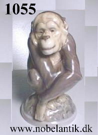 Chimpanse, - H. 14.0 cm. - 3200.-